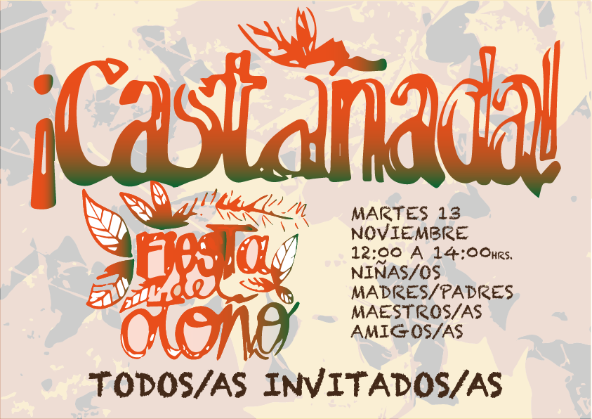 Participa de nuestra Castañada/Martes13/12:00hrs.